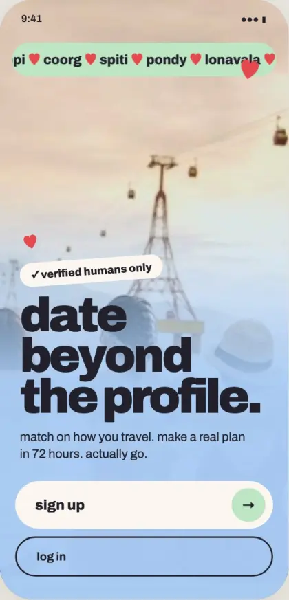 Welcome screen