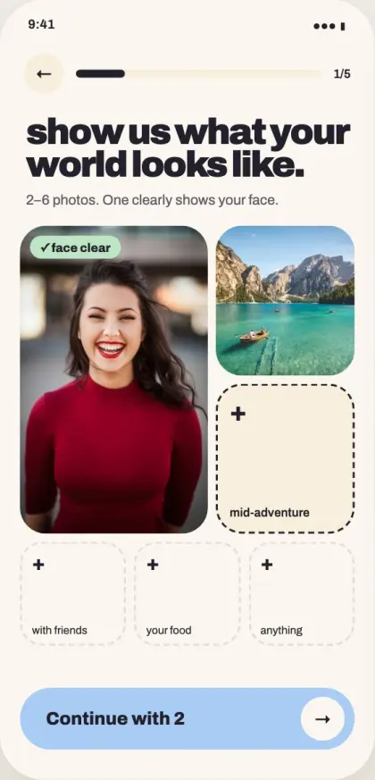 Photos screen