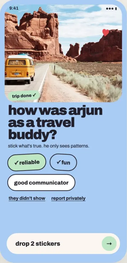 Rate screen