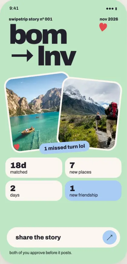 Trip story screen