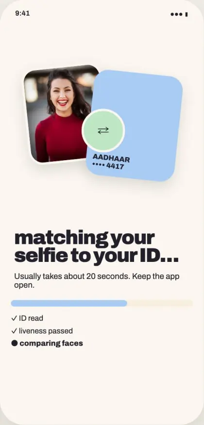 Checking screen