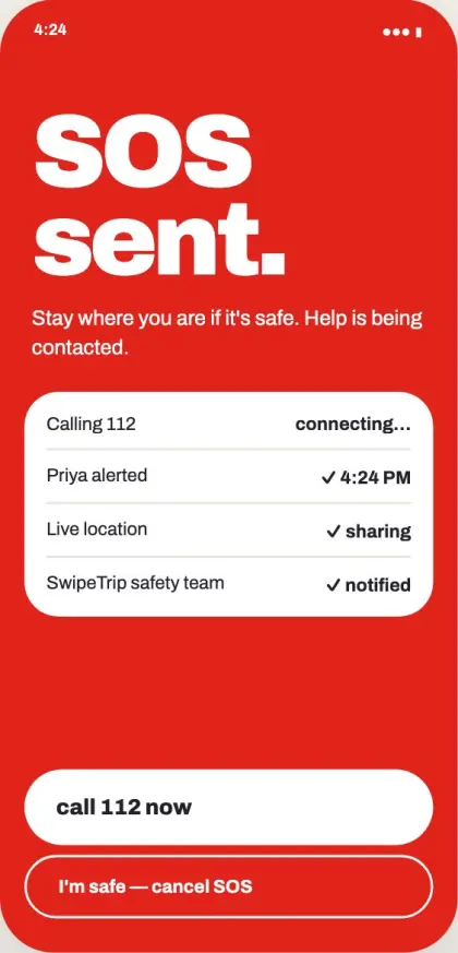 SOS screen